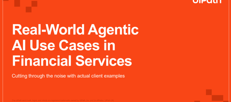 Real-World Agentic AI Use Cases in Financial Services